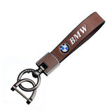 BMW Cowhide Metal Car Keyring Pendant
