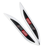 2pcs Subaru STI Logo Metal Car Sider Fender Sticker Emblem Badge