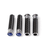 4pcs/set Subaru STI Logo Carbon Fiber Car Door Bolt Lock Pins Gate Lock Screws