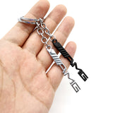 Mercedes Benz AMG Smart Logo Metal Car Keychain Keyring