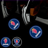 2pcs SAAB Wireless Car Welcome Door Laser Projection LED Light