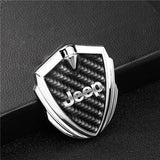 Jeep Shield Carbon Fiber Car Side Window Sticker Emblem Badge Decal
