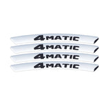 4pcs/set 9cm Mercedes Benz AMG Brabus 4 Matic Aluminum Alloy Car Wheel Rim Tyre Sticker