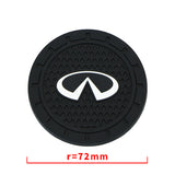 2pcs/set Infiniti Logo PVC Waterproof Car Water Coaster