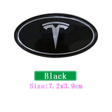 Tesla Elliptical Metal Car Window Sticker Emblem Badge Decal