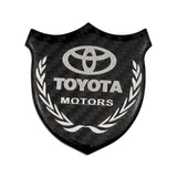 Toyota Metal Carbon Fiber Car Rear Sticker Shield Trunk Emblem Badge Decal