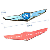 Hyundai Metal Wings Car Front Hood Sticker Emblem Badge Decal