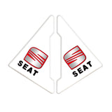 2PCS SEAT Car Door Corner Edge Cover Anti-Scratch Protective Sticker