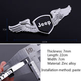 Jeep Angle Wings Metal Car Front Hood Bonnet Sticker Emblem Badge