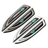 2pcs Land Rover Metal Car Side Fender Emblem Sticker Decal