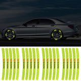 20pcs/set KIA Car Wheel Rim Warning Reflective Emblem Stickers