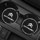 2PCS Citroen Diamond Car Water Coaster Cup Mat