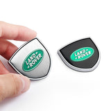 2pcs 39x39mm Land Rover Shield Metal Car Window Sticker Emblem Badge Decal