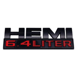 Dodge HEMI 5.7 6.4 LITER Metal/ABS Car Side Sticker Emblem Badge