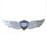 Audi Logo Metal Wings Car Front Hood Bonnet Center Sticker Emblem