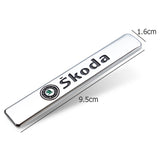 2pcs Skoda Logo Car Fender Side Emblem Badge Sticker