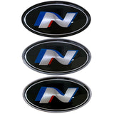 Hyundai Elliptical Metal Car Window Sticker Emblem Badge Decal