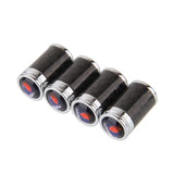 4pcs/set SAAB Logo Carbon Fiber Car Air Valve Stem Cap Auto Tyre Valve Covers
