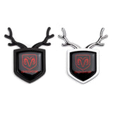 Dodge ABS Deer Car Rear Sticker Shield Trunk Emblem Badge Decal