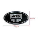 Jeep Elliptical Metal Car Window Sticker Emblem Badge Decal