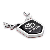 Toyota ABS Deer Car Rear Sticker Shield Trunk Emblem Badge Decal