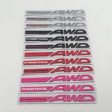 Subaru SYMMETRICAL AWD Logo Metal Letter Car Rear Sticker Decal Emblem Badge