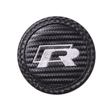 2pcs/set Volkswagen ABT GTI Rline Carbon Fiber Car Water Coaster Non-slip Mat