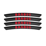 4pcs/set 9cm Mercedes Benz AMG Brabus 4 Matic Aluminum Alloy Car Wheel Rim Tyre Sticker