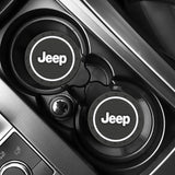 2pcs/set Jeep PVC Car Water Coaster Cup Mat