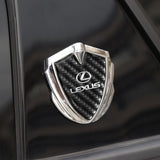 Lexus Shield Carbon Fiber Car Side Window Sticker Emblem Badge Decal