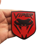 Dodge Viper Logo Metal Car Front Grille Emblem Badge Rear Sticker Decal