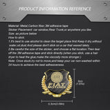 Fiat Metal Carbon Fiber Car Rear Sticker Shield Trunk Emblem Badge Decal