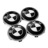 4pcs/set 68mm BMW X1 X3 X5 X6 1 3 5 7 Series Car Wheel Center Hub Cap Auto Hub Cover Emblem Badge Decal