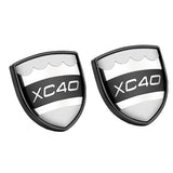 2pcs Volvo S40 S60 S80 S90 C30 V40 V60 V90 XC40 XC60 XC90 Metal Car Rear Sticker Decal Emblem Badge