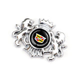 Cadillac Double Lion Metal Car Rear Sticker Auto Window Emblem Badge Decal