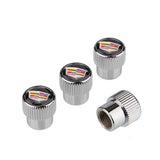4pcs/set Cadillac Logo Car Air Valve Stem Caps Auto Tyre Valve Covers