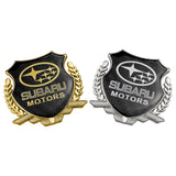 Subaru Metal Carbon Fiber Car Rear Sticker Shield Trunk Emblem Badge Decal