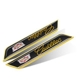 2pcs Cadillac Logo Car Fender Side Sticker Decal Emblem Badge