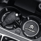 2PCS Citroen Diamond Car Water Coaster Cup Mat