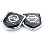 2PCS Nissan Nismo Metal Car Rear Sticker Shield Trunk Emblem Badge Decal