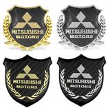Mitsubishi Metal Carbon Fiber Car Rear Sticker Shield Trunk Emblem Badge Decal