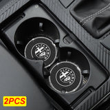 2PCS Alfa Romeo Diamond Car Water Coaster Cup Mat
