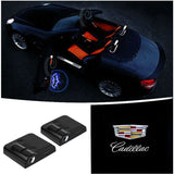 2pcs Cadillac Wireless Car Welcome Door Laser Projection LED Light