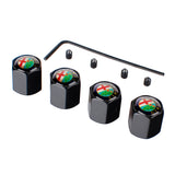 4pcs/set Alfa Romeo Anti-Theft Car Air Valve Stem Cap Auto Tyre Valve Covers