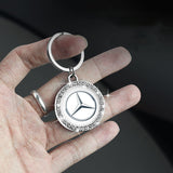 Mercedes Benz AMG Logo Diamond Keychain Metal Keyring