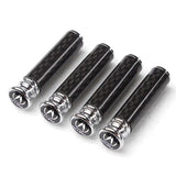 4pcs/set Acura Logo Carbon Fiber Car Door Bolt Lock Pins Gate Lock Screws