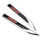 2pcs Chevrolet SS Logo Metal Car Sider Fender Sticker Emblem Badge
