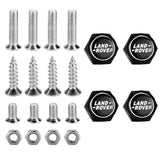 4pcs/set Land Rover Logo Stainless Steel Car License Plate Bolts