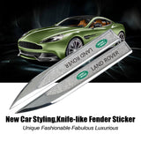 2pcs Land Rover Logo Metal Car Side Fender Sticker Emblem Badge