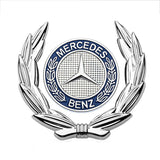 Mercedes Benz Wheat Metal Car Window Sticker Emblem Badge Decal